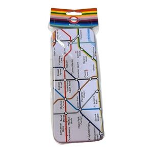 London Underground Pencil Tin – Sealed – Tube Map Design – BLUES Brand NWT